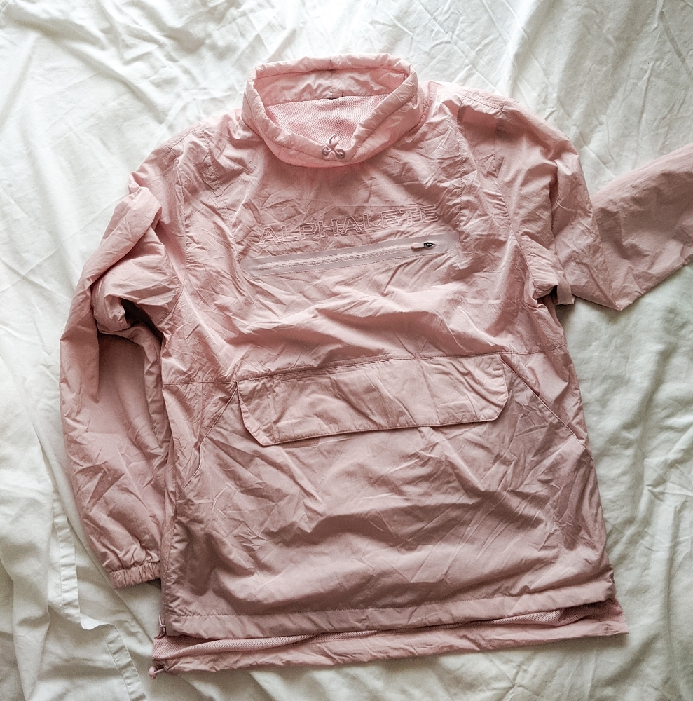 Alphalete Pink Track Jacket Size Medium